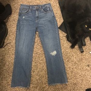 Cropped flare jeans